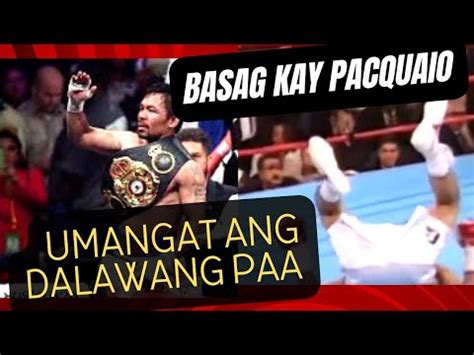 Basag Sa Lakas Ng Suntok Dalawang Paa Umangat Pacquiao Solidong Kamao