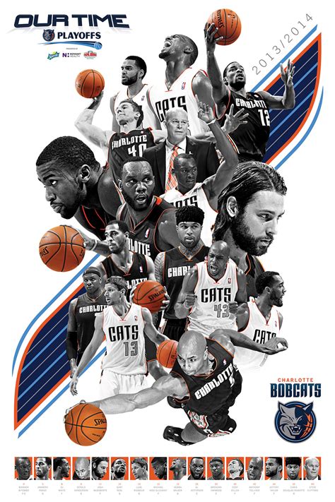 charlotte bobcats / team poster on Behance