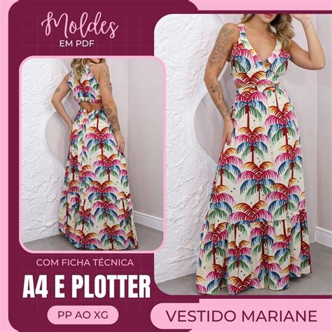 Vestido Mariane Molde Em Pdf Casini Moldes Em Pdf Hotmart