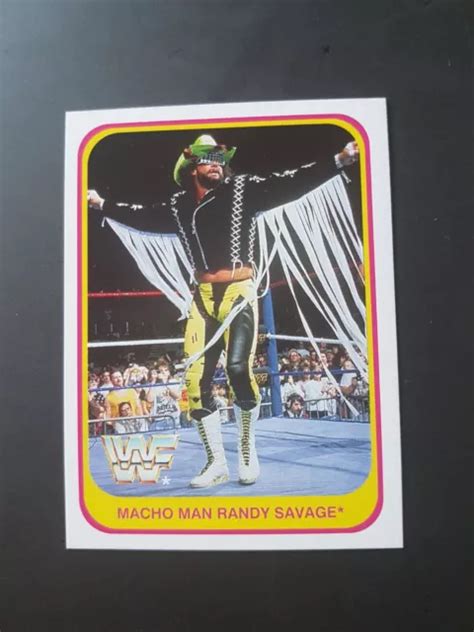 MACHO MAN 1991 Merlin Card 18 WWE WWF WCW Wrestling Italian Version