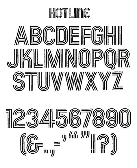 Bowfin Printworks Font Identification Type Samples Lined Inline