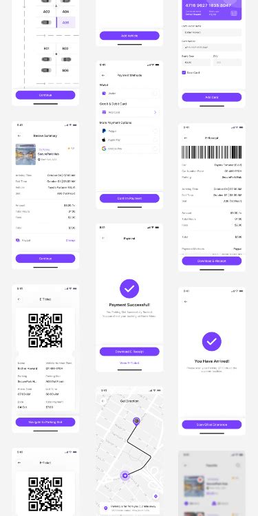 Car Parking App Ui Kit Screens Figma Artofit