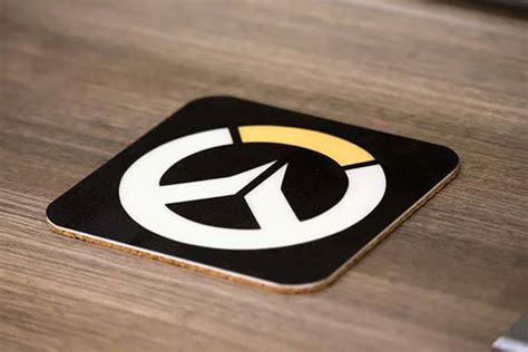 Handmade Glow In The Dark Overwatch Drink Coaster Set Gadgetsin