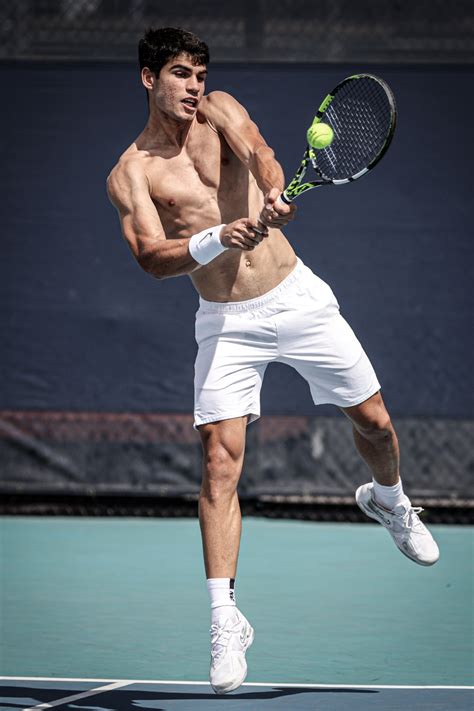 Carlos Alcaraz Tennis Training Practice Jugadores De Tenis