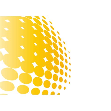 Yellow Halftone Pattern Free Svg