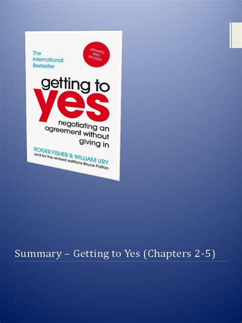 Getting to Yes - Summary | Negotiation | Epistemology