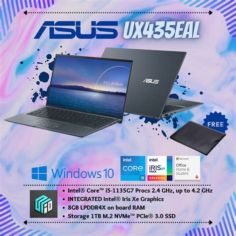 Jual Asus Zenbook Ux Eal Core I G Gb Tb Ssd Win