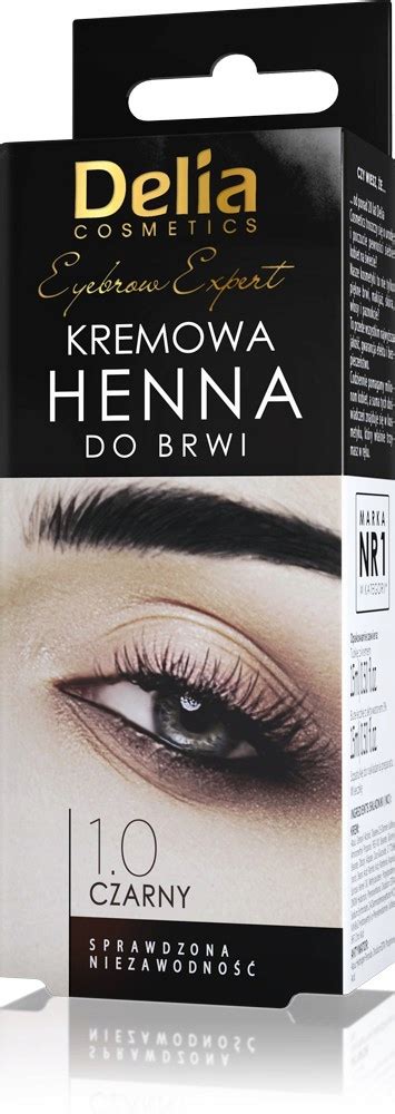 DELIA Henna Do Brwi Kremowa 15ml CZARNA 1 0 11125102976 Allegro Pl