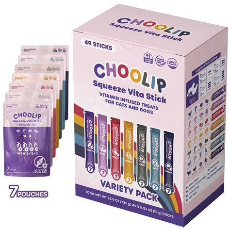 Choolip Squeeze Vita Stick Lickable Cat And Dog Treats Multivitamin