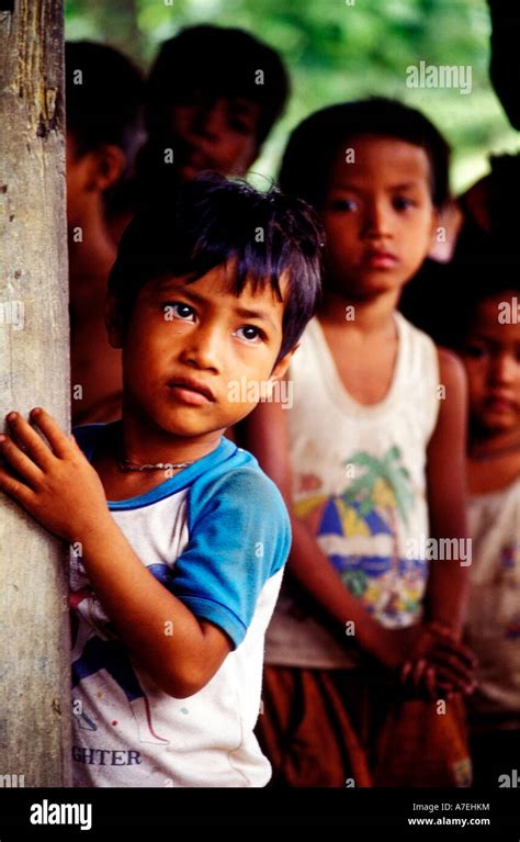 Children In Rural Cambodia Stock Photo Alamy