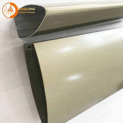 Commercial Aluminium Baffle Ceiling Mm Thickness Pvdf Spray Bullet Shape