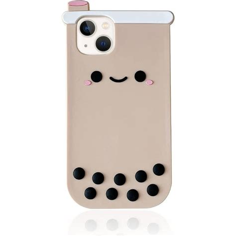 Kawaii Phone Cases Apply To Iphone 11cute 3d Cartoon Boba Milk Tea