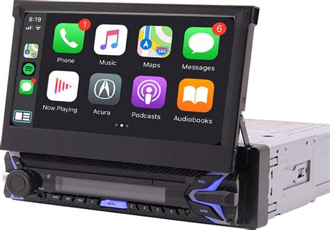 Boscer 1Din Autoradio Apple Carplay Android Auto 7 HD