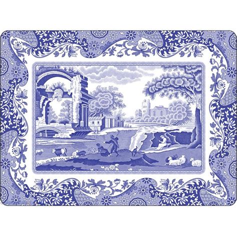 Placemats Spode Blue Italian Corkbacked Floral Tablemats