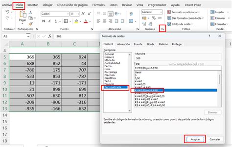 Cambiar El Color De Los N Meros Negativos En Excel Ninja Del Excel