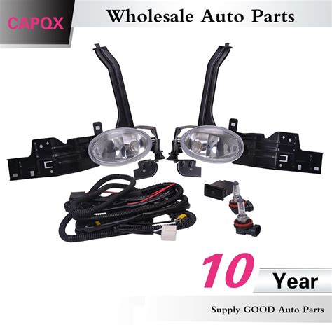 CAPQX 2PCS Front Bumper Foglight Foglamp Fog Lights Lamps With Wire