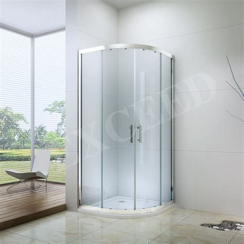 Classic Bathroom Enclosure Cabin Double Sliding Door Tempered Glass