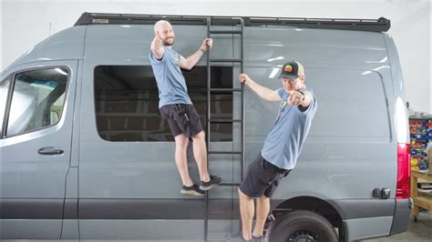 Installing A Sprinter Side Mount Ladder On A Unaka Gear Co Roof Rack