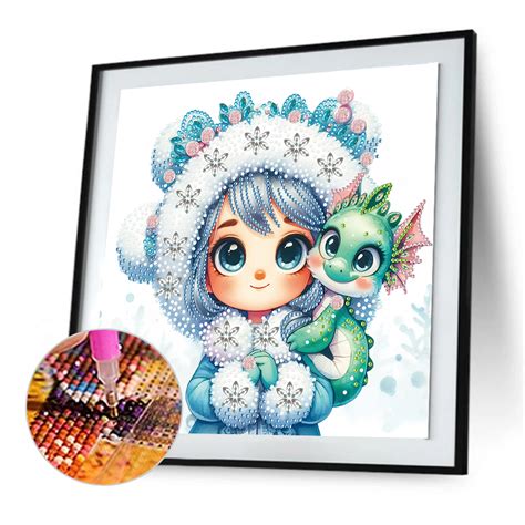 Diamond Painting Diy Crystal Rhinestone Dragon Girl