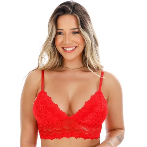 Suti Conforto Rendado Forro Macio Sem Bojo Lingerie Feminina Shopee