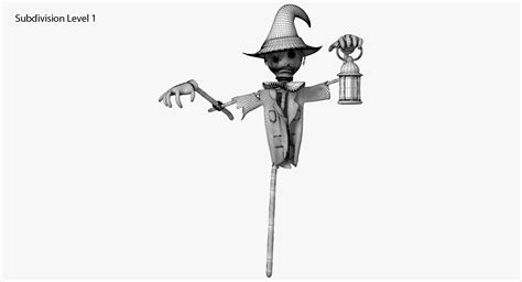 Scarecrow 3d Model 19 Max 3ds Fbx Obj Free3d