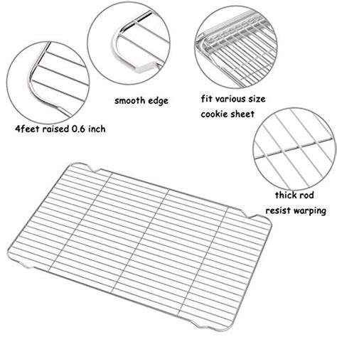 Cooling Rack Pack Of Zacfton Stainless Steel Baking Rack For Cooling