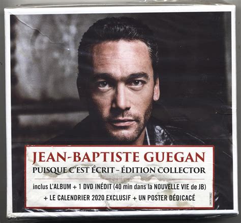 JEAN BAPTISTE GUEGAN PUISQUE C EST ECRIT COFFRET CD DVD