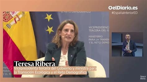 Teresa Ribera Ve La Fiscalidad Diferenciada Una Demanda Justa Para