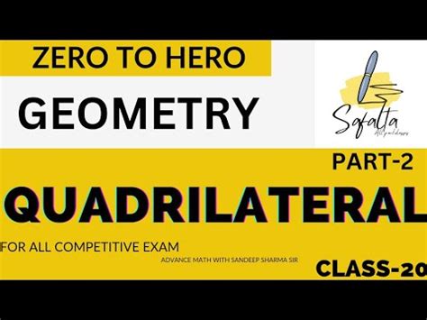 Geometry Quadrilateral Part For All Competitive Exam Ssc Cgl Cpo