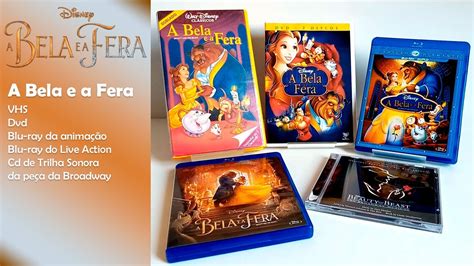 A Bela E A Fera Vhs Dvd Blu Ray Cd Trilha Sonora Poster Youtube