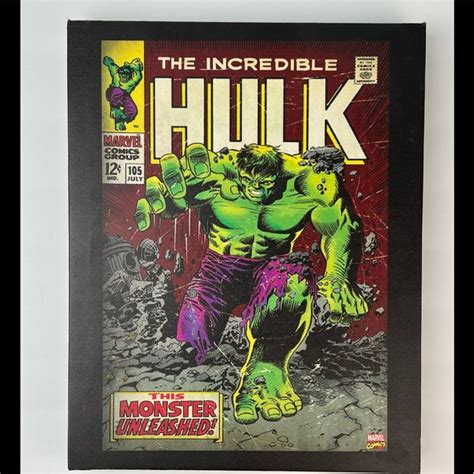 Marvel Accents Marvel Wall Hanging Art The Incredible Hulk