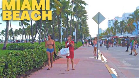 4k Miami Beach Walk South Beach Summer Miami Fl Youtube