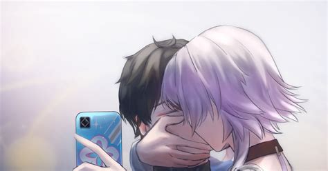 Honkai Star Rail Dan Heng March 7th Danheng Intimate Kiss ♥ Pixiv