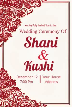 Hindu Wedding Card Design Png Infoupdate Org