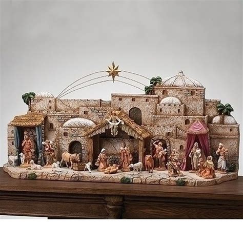 Fontanini Town Of Bethlehem Nativity Display Nativity Scene Display