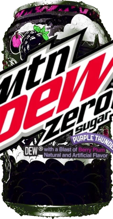 Mountain Dew Purple Thunder Zero Sugar Countdown Soda Lovers Wiki