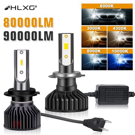 L Mpadas De Farol Led Hlxg Turbo Para Carros Luz De Neblina Autom Tica