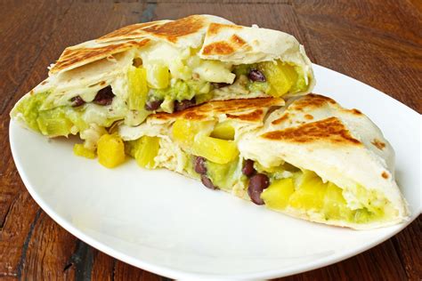 Guacamole And Pineapple Stuffed Quesadillas Recipes Quesadilla