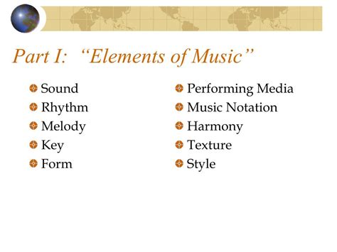 Ppt Music Appreciation Course Introduction Elements Of Music