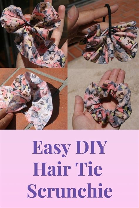 Diy Fold Over Elastic Hair Tie Tutorial Artofit