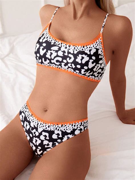 Nuevo Bikini Sexy Con Estampado De Leopardo Con Tirantes Perfecto Para