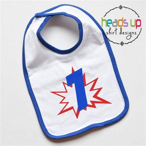 1st Birthday Bib Superhero One Birthday Cake Smash Prop Etsy