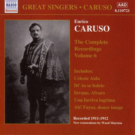 C M D Enrico Caruso The Complete Recordings Vol 6 CD