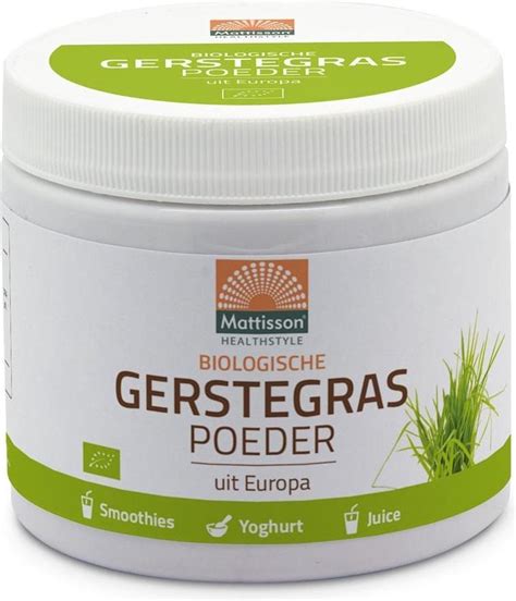 Mattisson Biologische Gerstegras Poeder G Bol