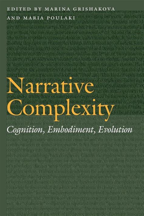 Frontiers Of Narrative Narrative Complexity Ebook 9781496214904