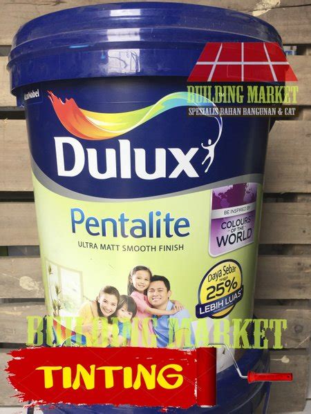 Jual CAT TEMBOK TINTING DULUX PENTALITE INTERIOR WARNA MUDA 20 LITER Di