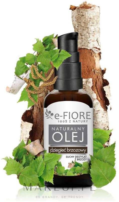 E Fiore Birch Tar Natural Oil Naturalny Olej Z Dziegciu Brzozowego Z