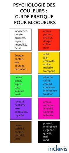 40 meilleures idées sur Signification des couleurs signification des