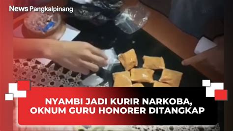 Nyambi Jadi Kurir Narkoba Oknum Guru Honorer Ditangkap Youtube