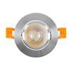 Foco Downlight Led W Circular Cob Cri Corte Mm Silver Blanco